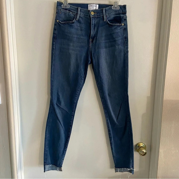 Frame Denim Le High Skinny Stagger Hem Jeans - Picture 2 of 10